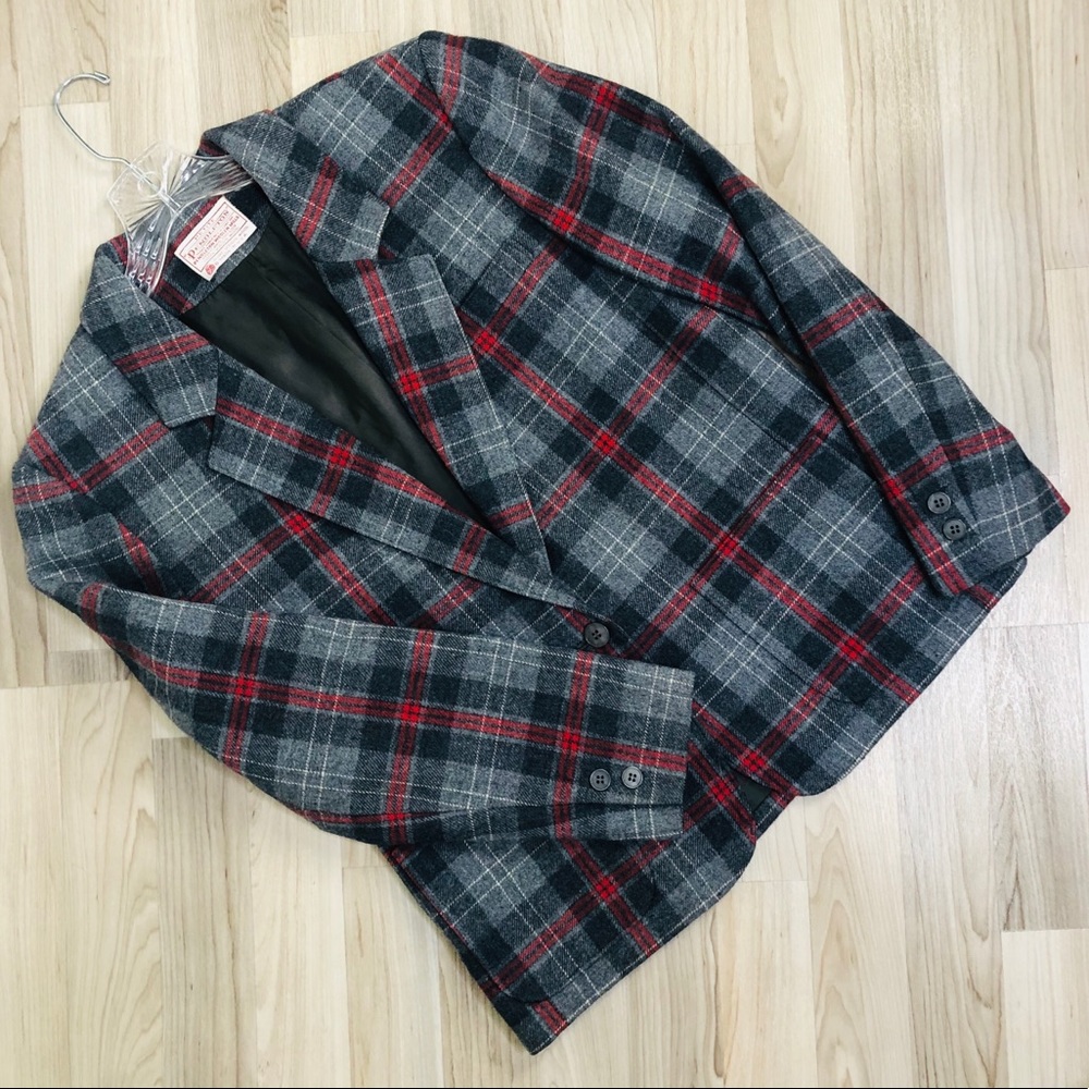 Pendleton Plaid Double Breasted Jacket Blazer Nwot - image 1